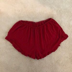 Red brandy Melville vodi shorts